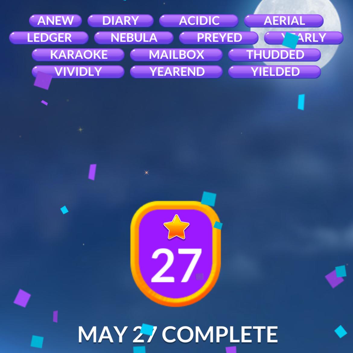Word Stacks Daily Puzzle May 27 2025