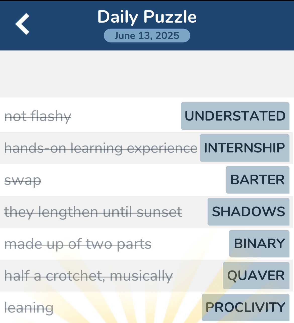 7 Little Words June 13 2025