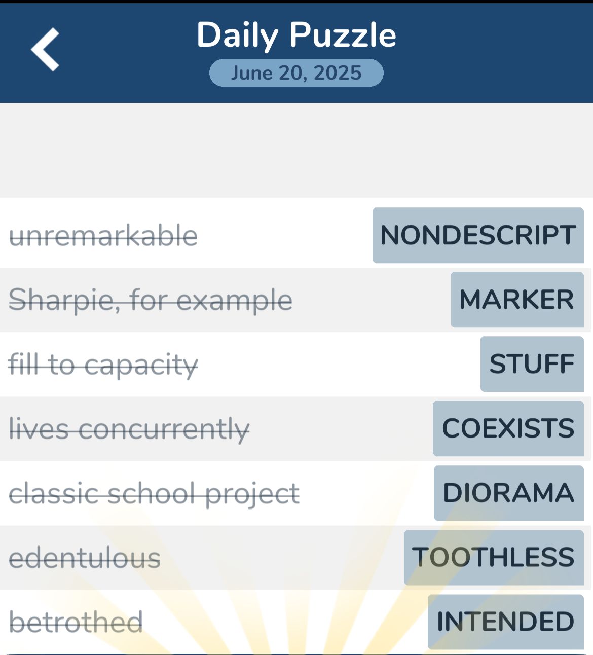 7 Little Words June 20 2025