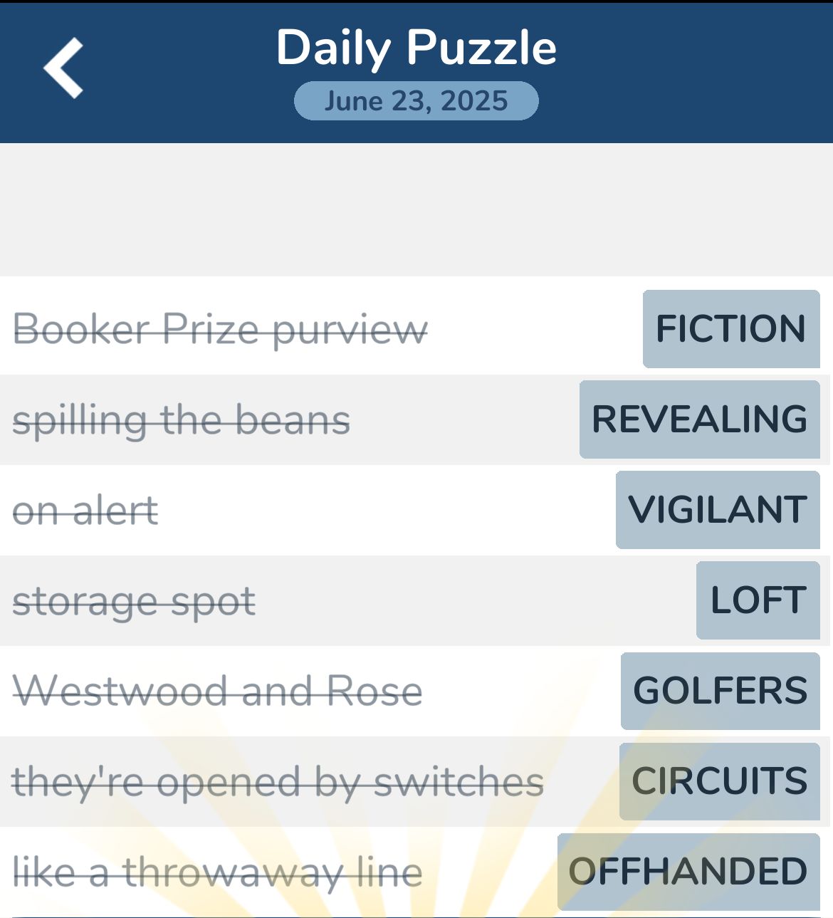 7 Little Words June 23 2025