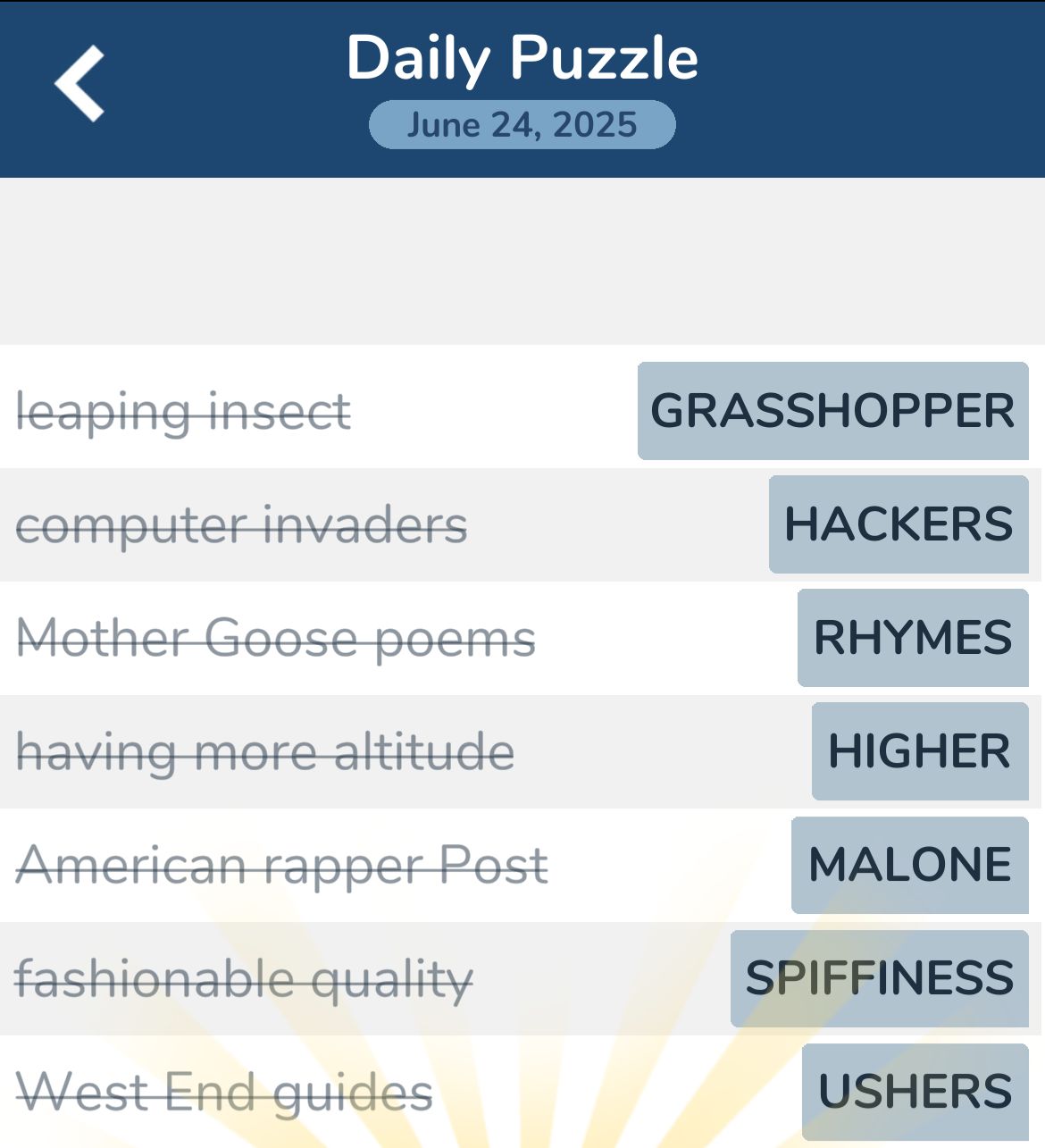 7 Little Words June 24 2025