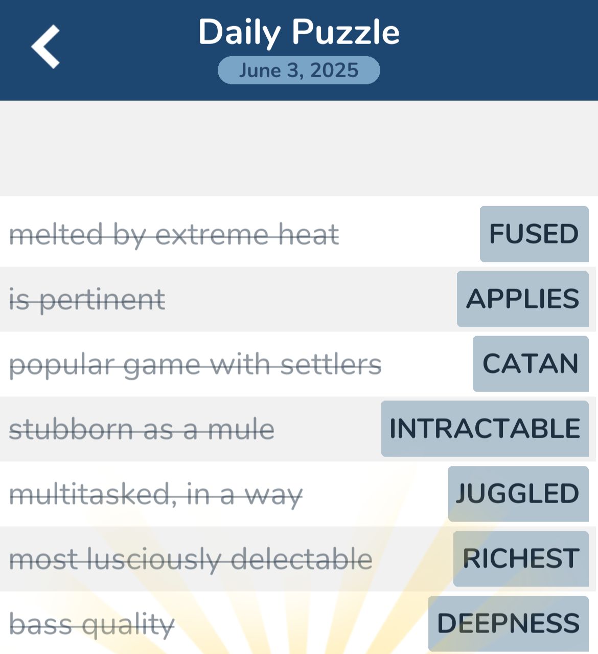 7 Little Words June 3 2025