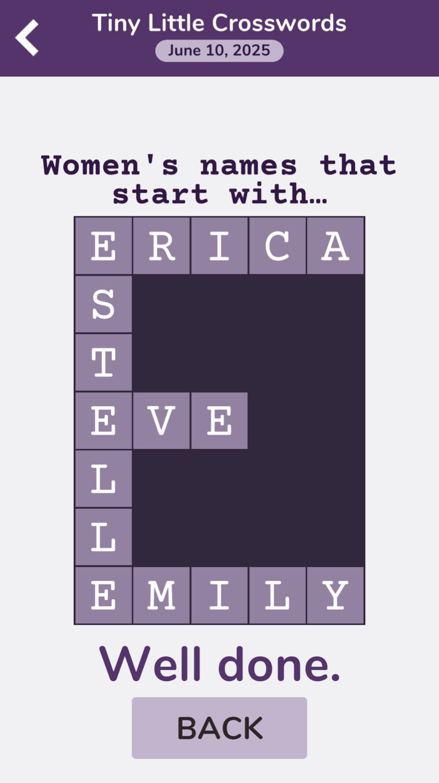 7 Little Words Tiny Little Crosswords June 10 2025