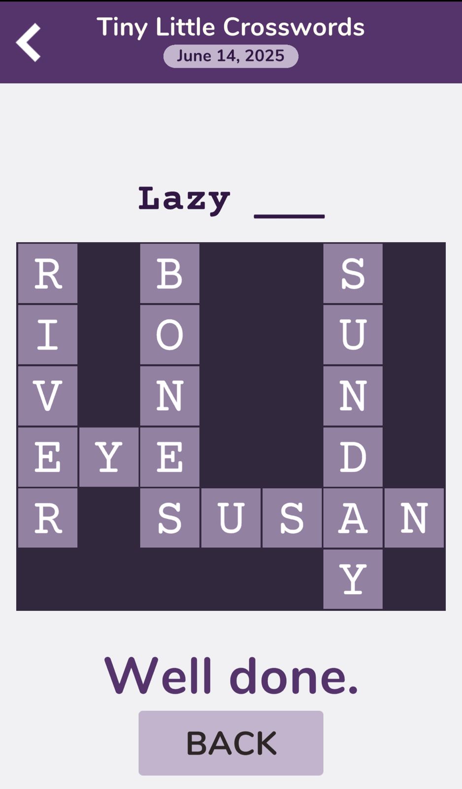 7 Little Words Tiny Little Crosswords June 14 2025