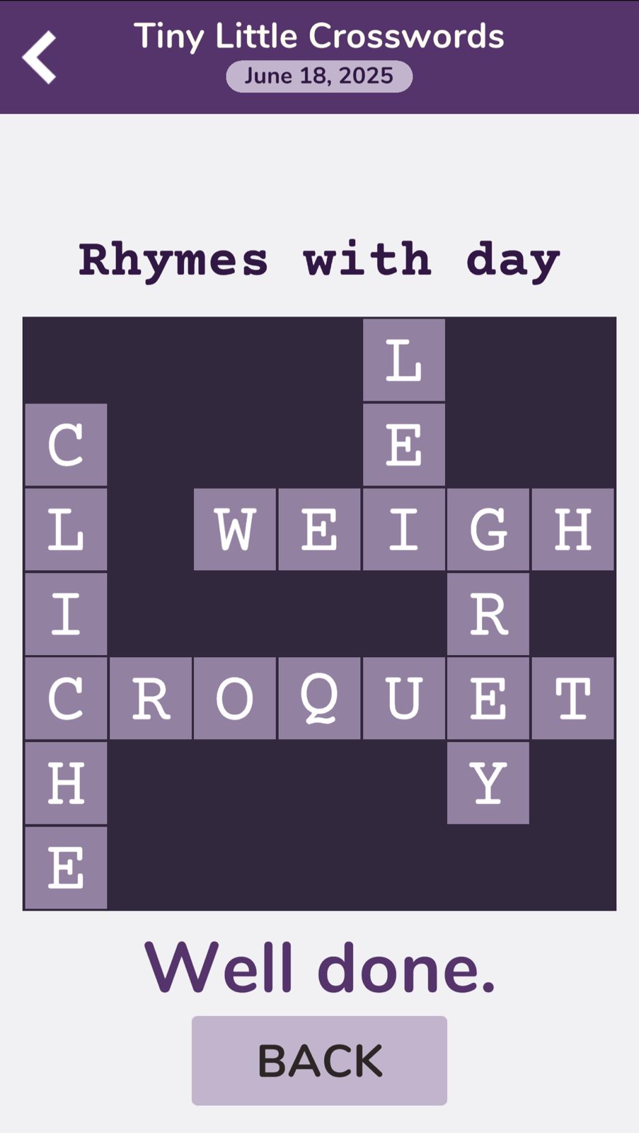 7 Little Words Tiny Little Crosswords June 18 2025 7 Little Words Tiny Little Crosswords June 18 2025