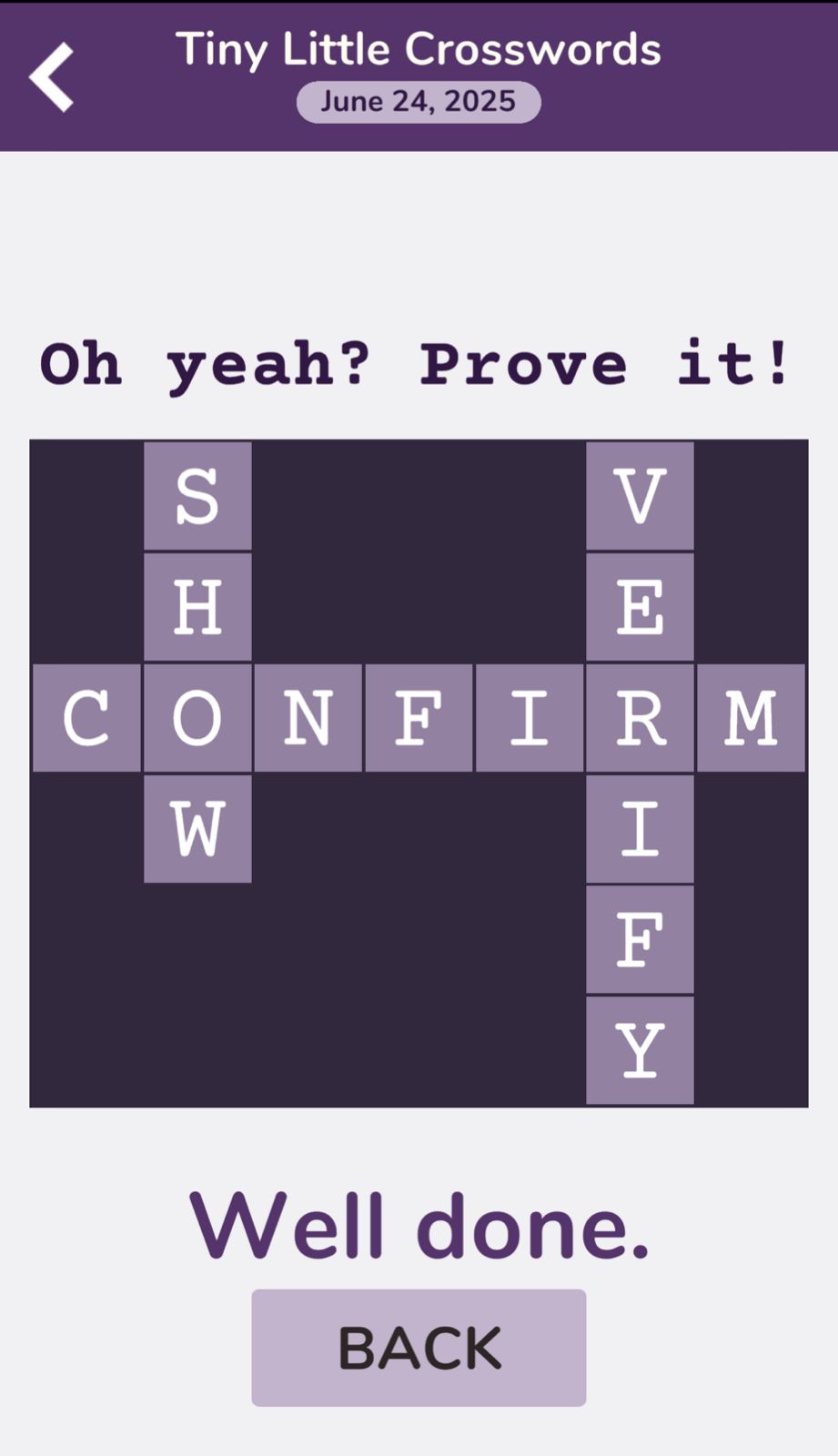 7 Little Words Tiny Little Crosswords June 24 2025