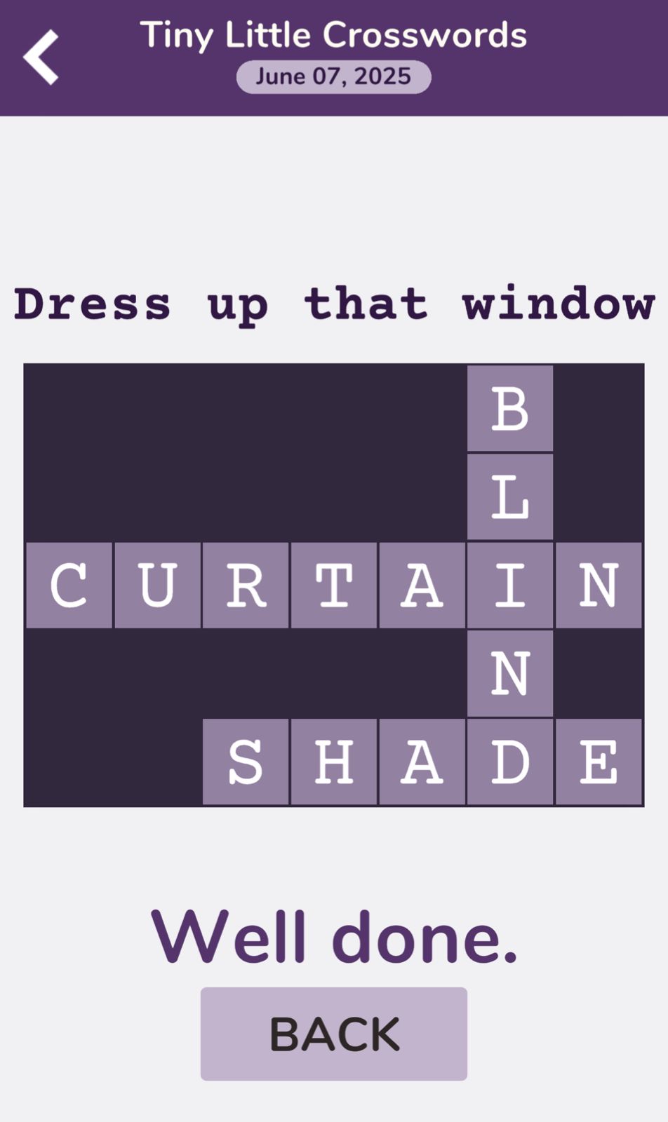 7 Little Words Tiny Little Crosswords June 7 2025