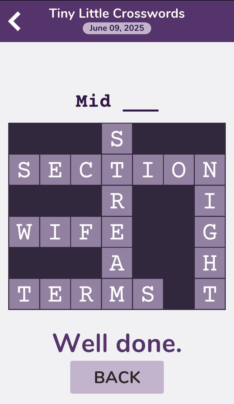 7 Little Words Tiny Little Crosswords June 9 2025