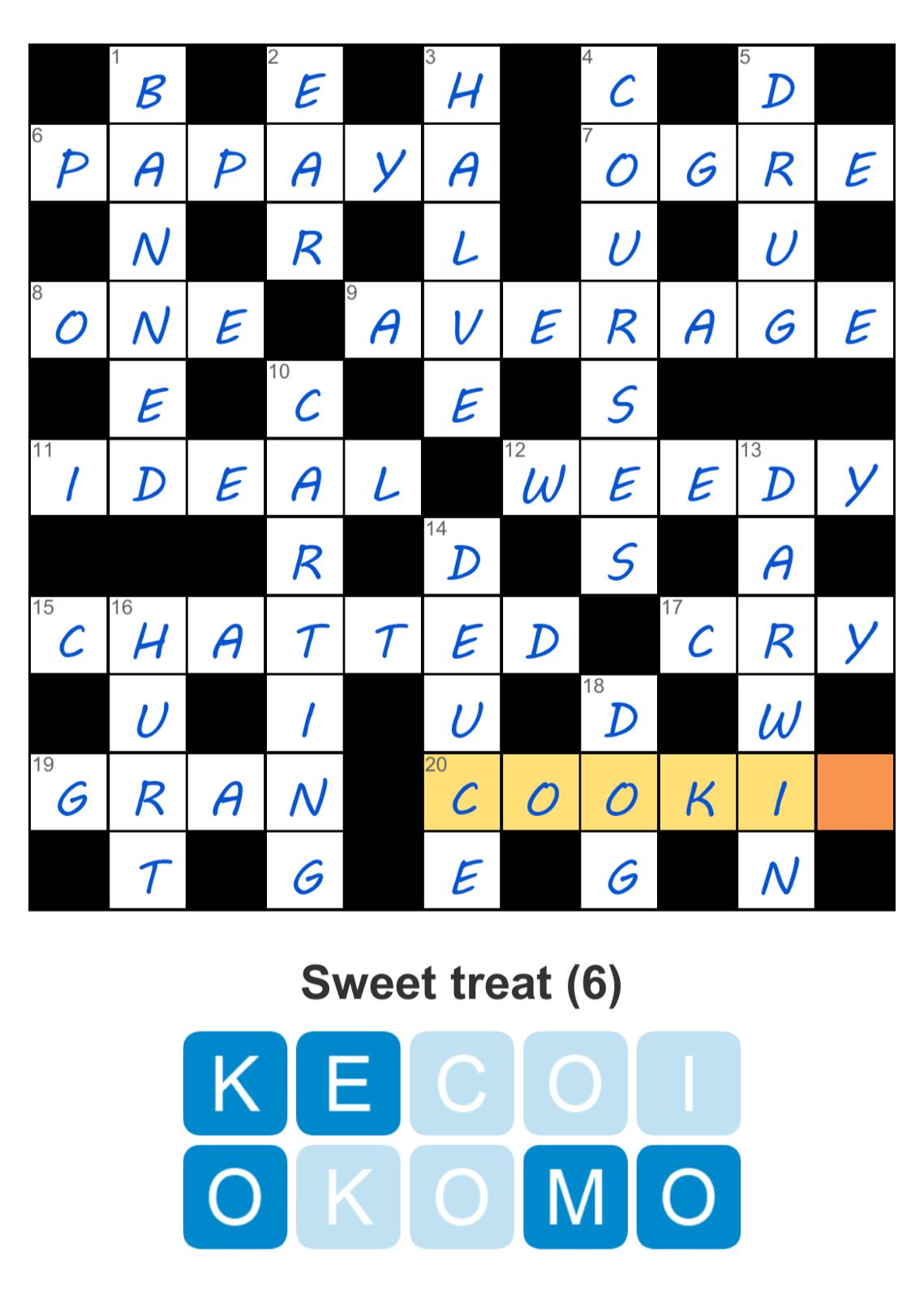 Puzzle Page Crossword June 11 2025