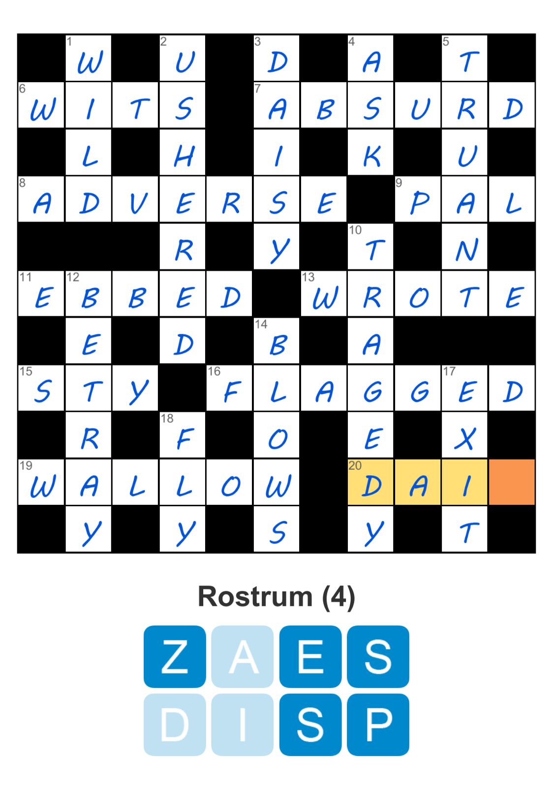 Puzzle Page Crossword June 18 2025