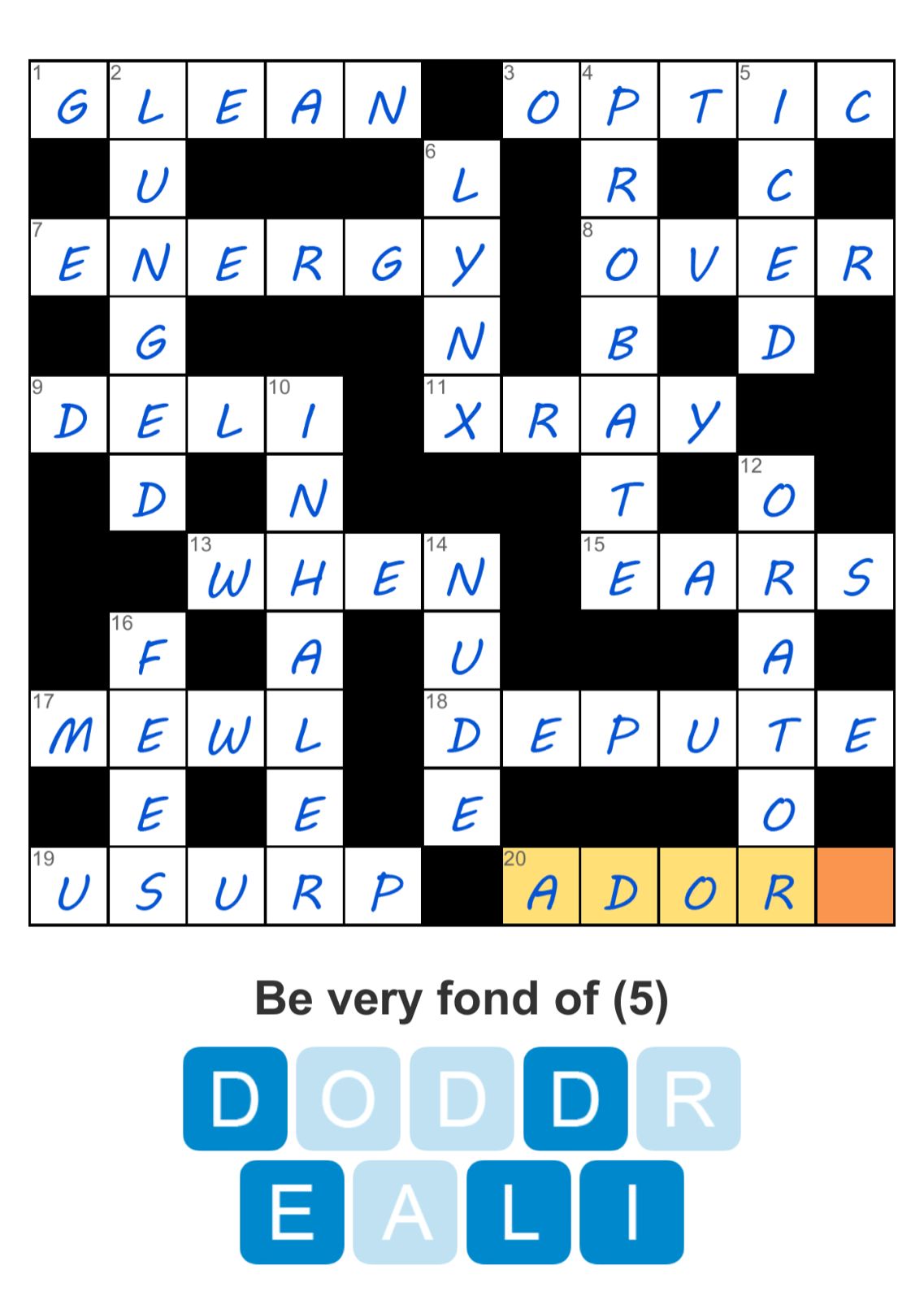 Puzzle Page Crossword June 2 2025