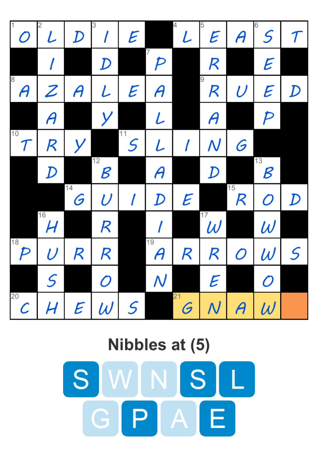 Puzzle Page Crossword June 20 2025