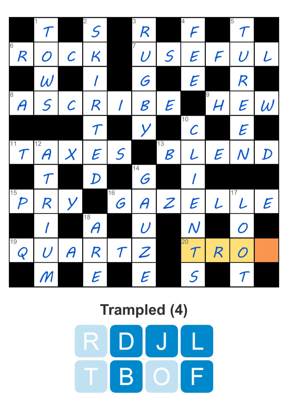 Puzzle Page Crossword June 28 2025