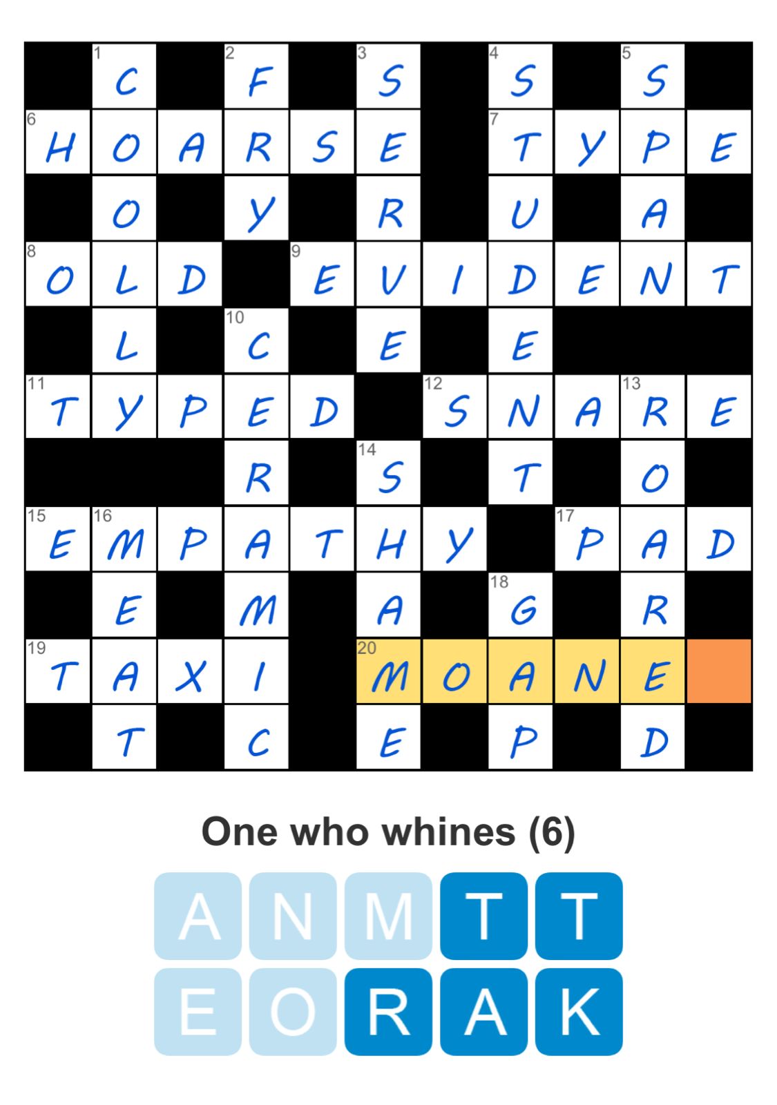 Puzzle Page Crossword June 30 2025