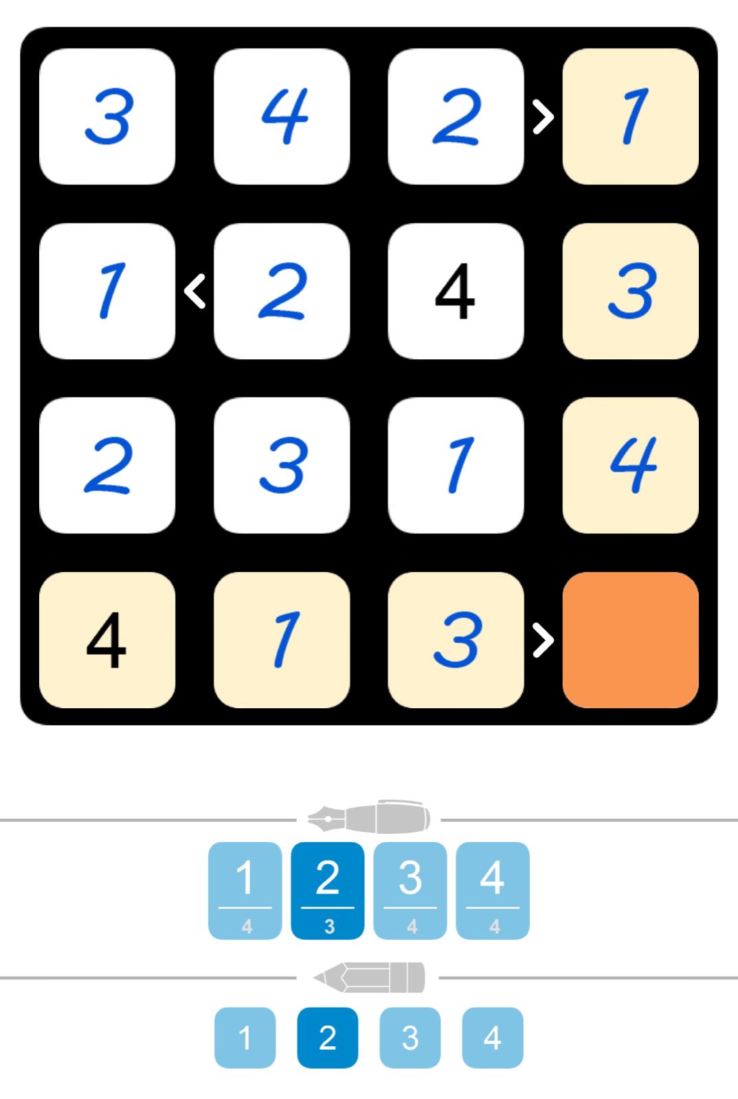 Puzzle Page Futoshiki June 24 2025