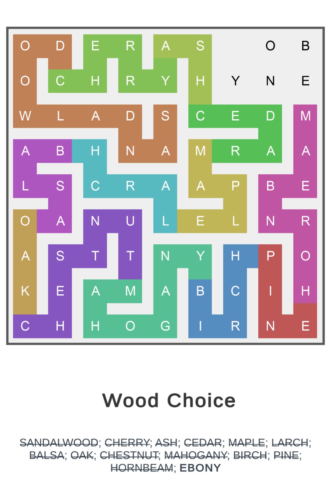 Puzzle Page Word Snake June 18 2025