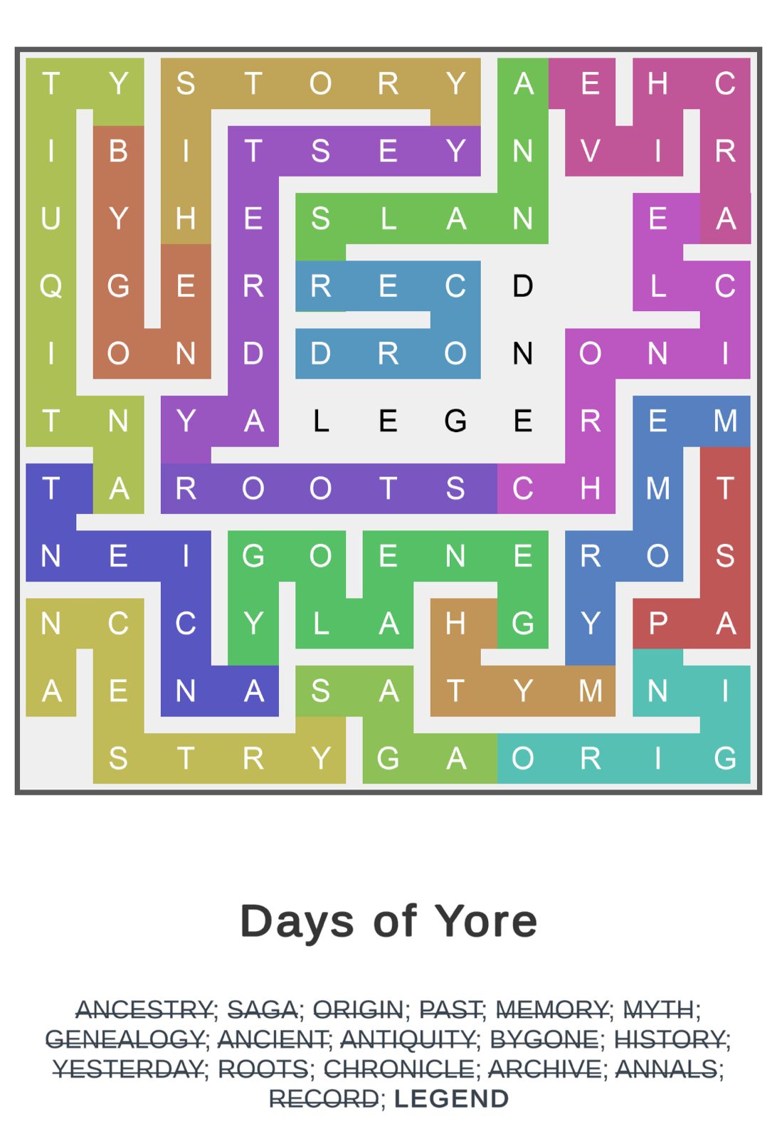 Puzzle Page Word Snake June 28 2025