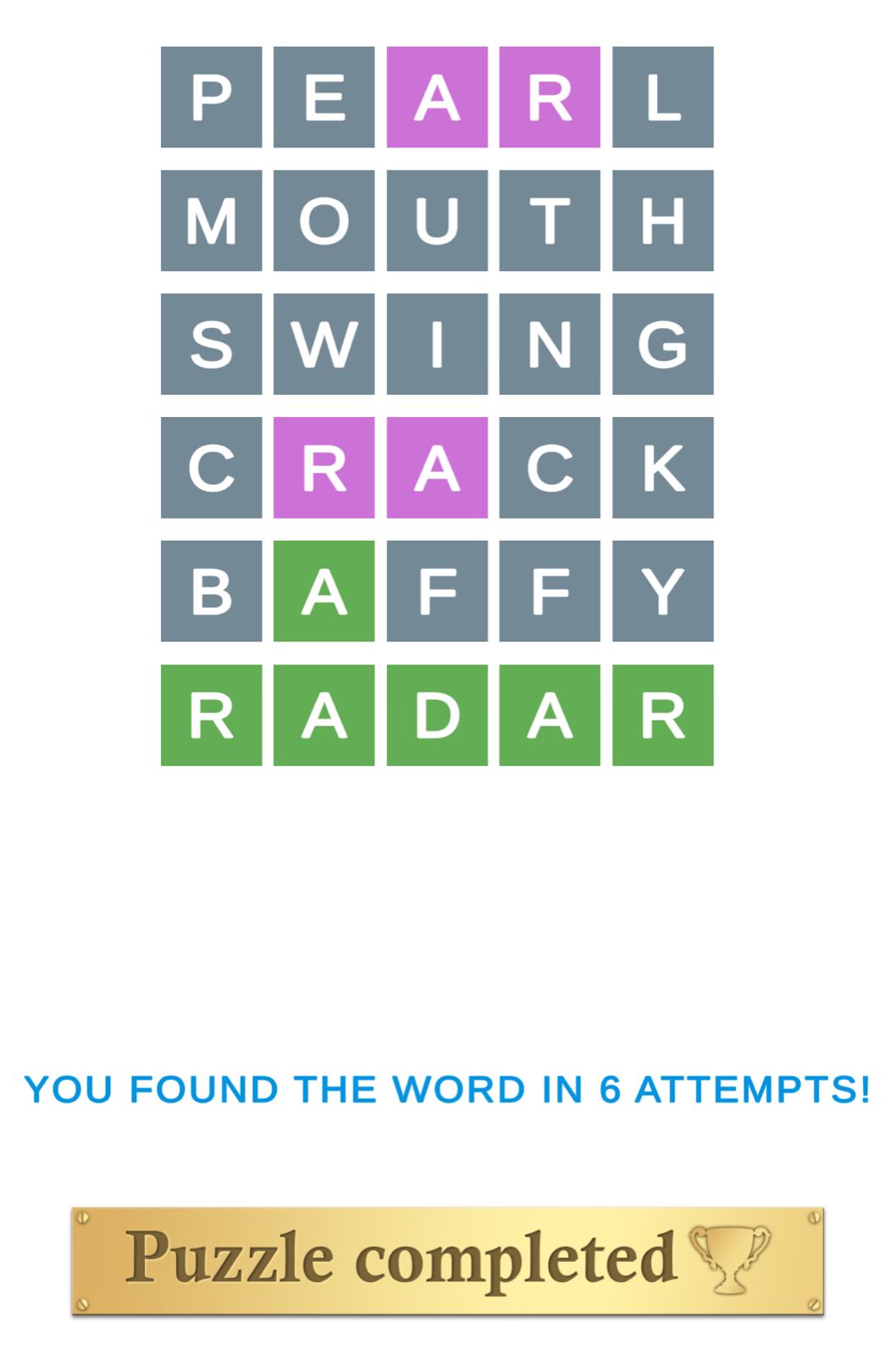 Puzzle Page Wordy June 10 2025
