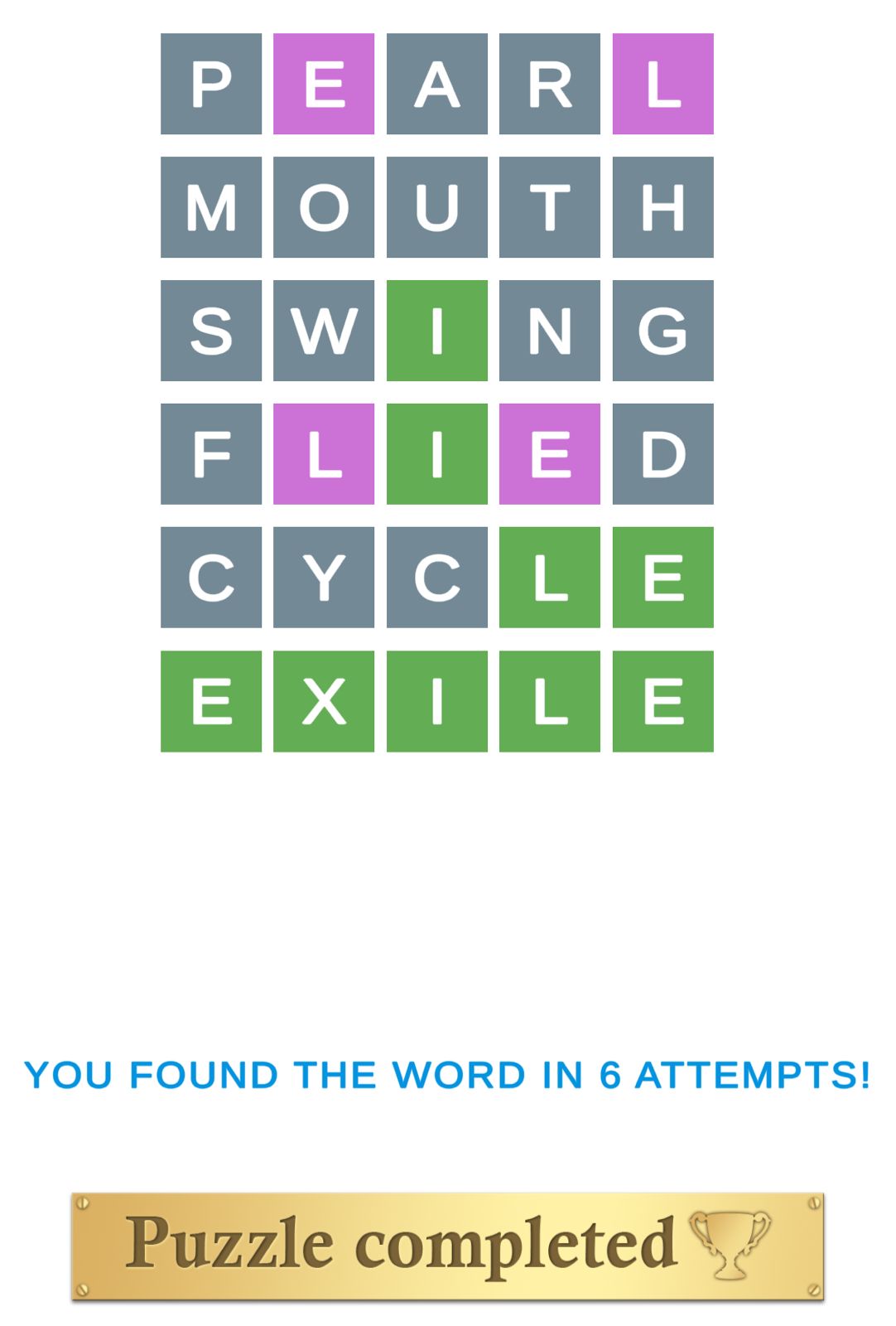 Puzzle Page Wordy June 21 2025