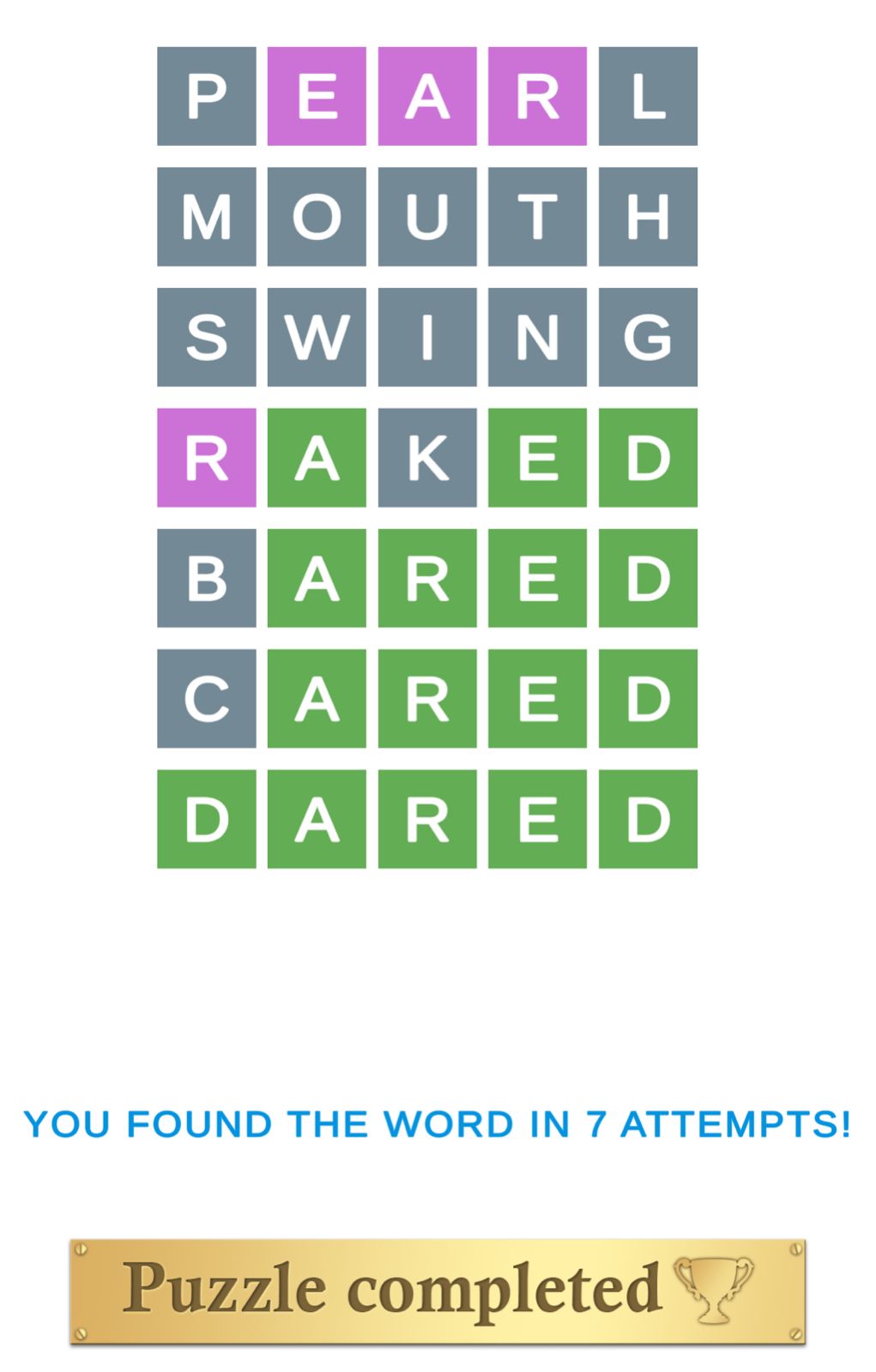 Puzzle Page Wordy June 29 2025