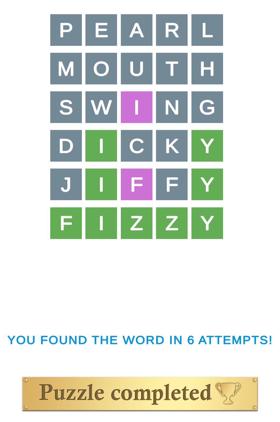 Puzzle Page Wordy June 3 2025