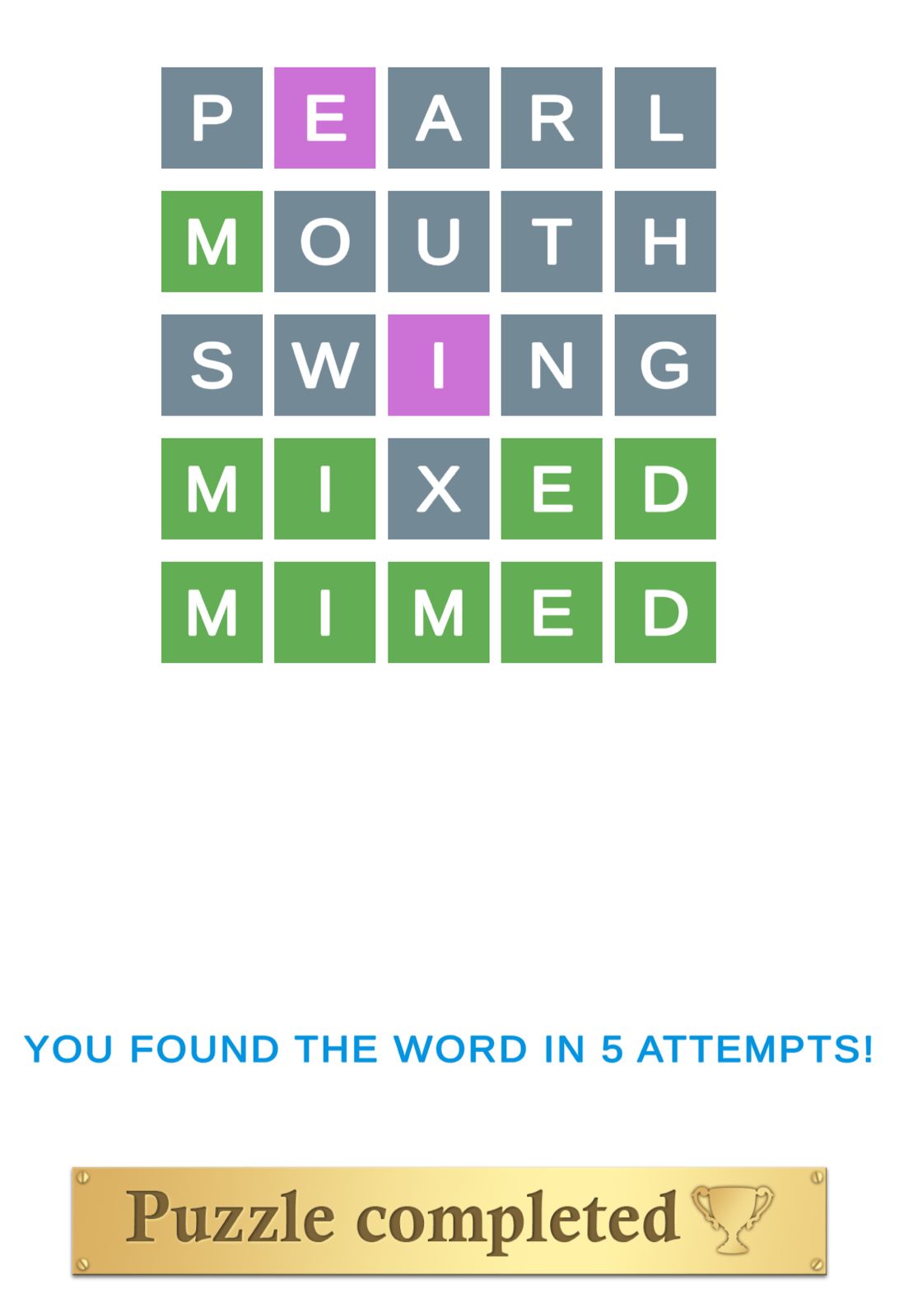 Puzzle Page Wordy June 5 2025
