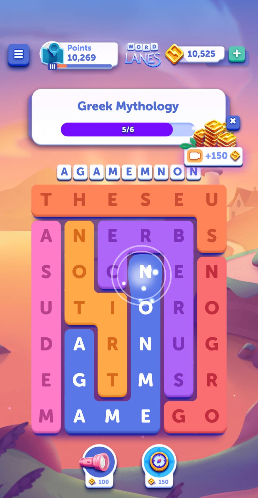 Word Lanes Daily Unwind June 28