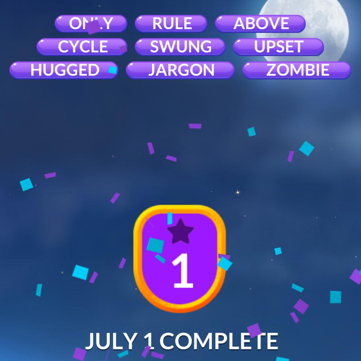 Word Stacks Daily Puzzle July 1 2025