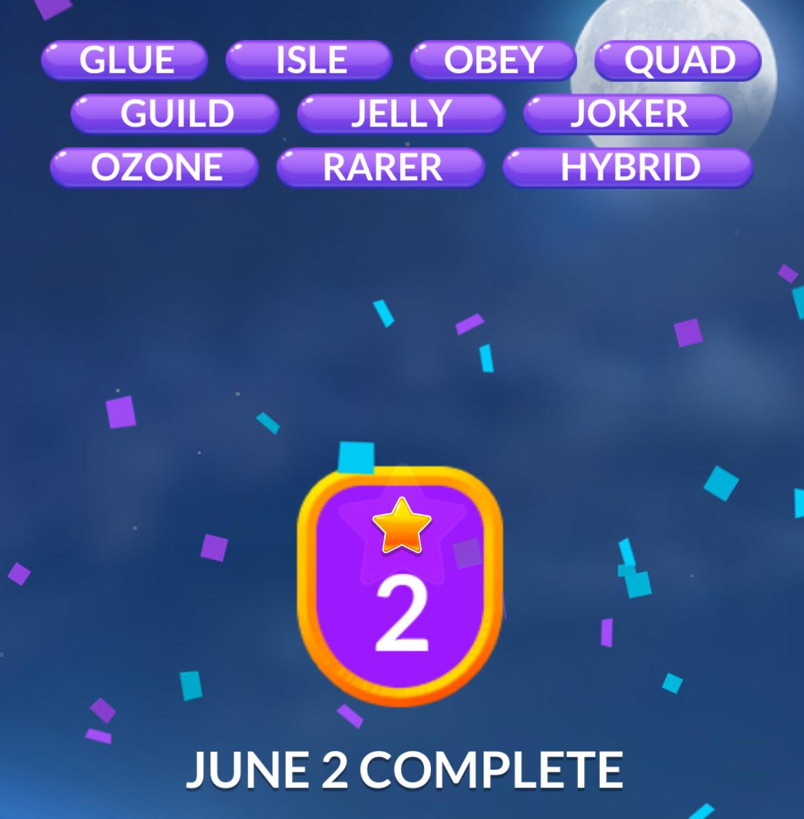 Word Stacks Daily Puzzle June 2 2025