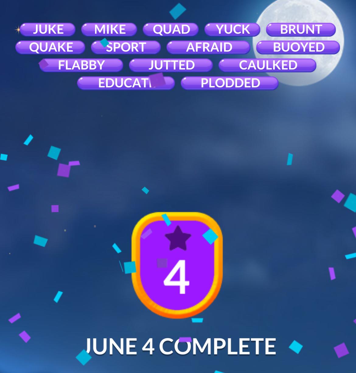 Word Stacks Daily Puzzle June 4 2025