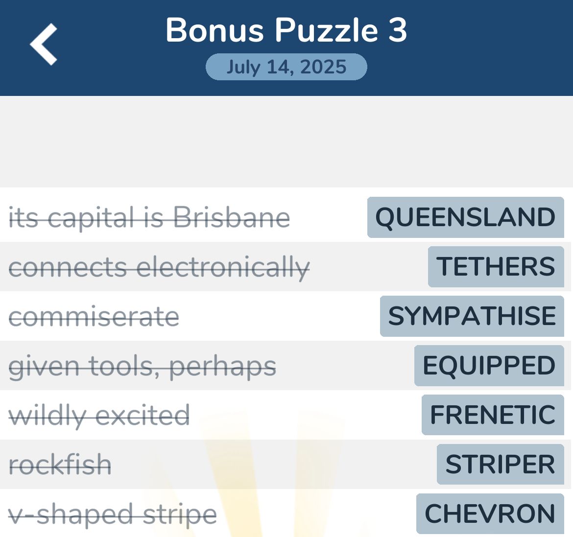 7 Little Words July 14 2025 3 7 Little Words July 14 2025 3