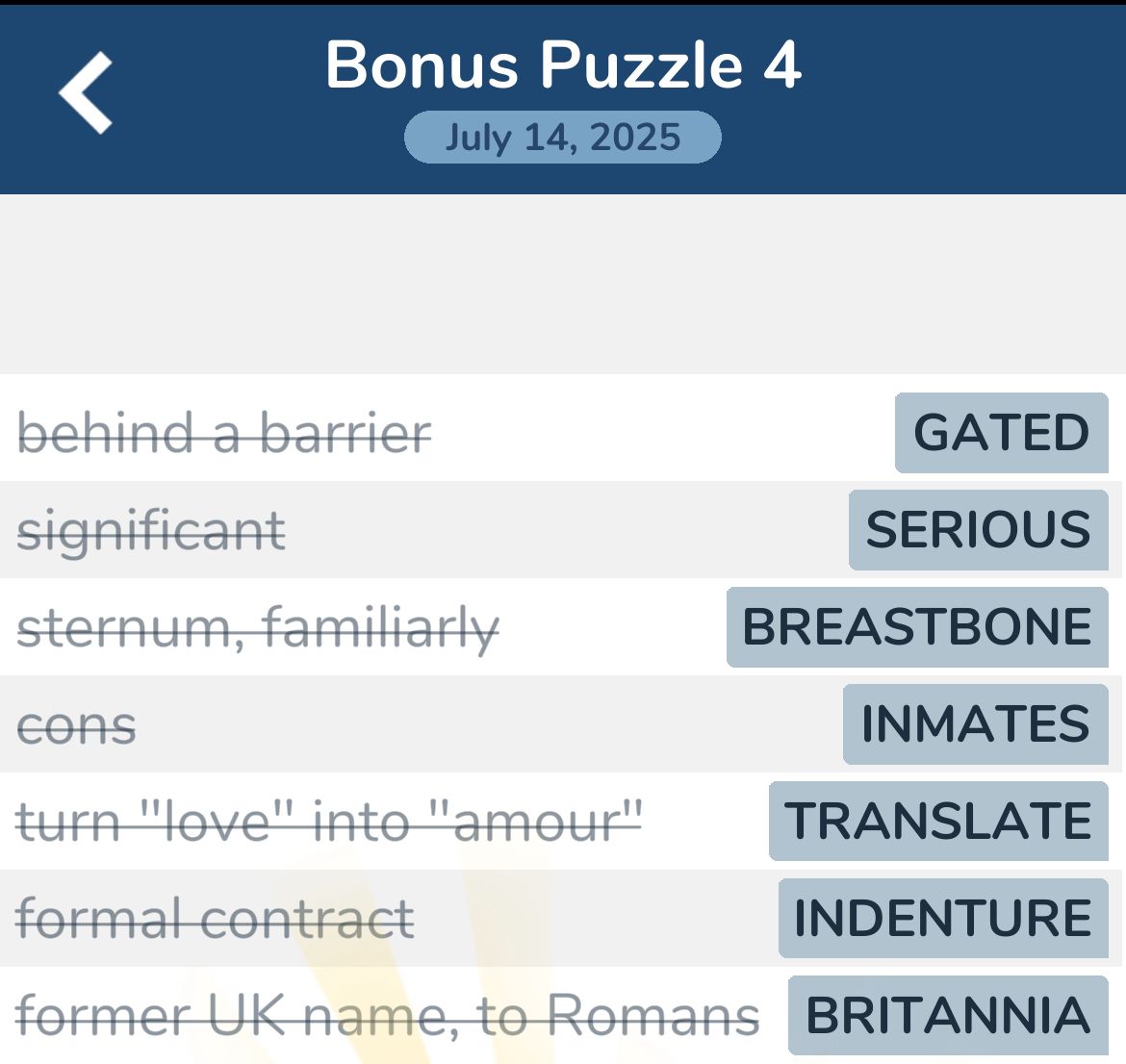 7 Little Words July 14 2025 4 7 Little Words July 14 2025 4