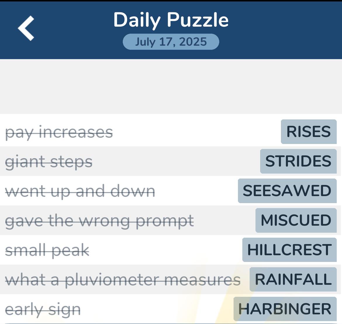 7 Little Words July 17 2025