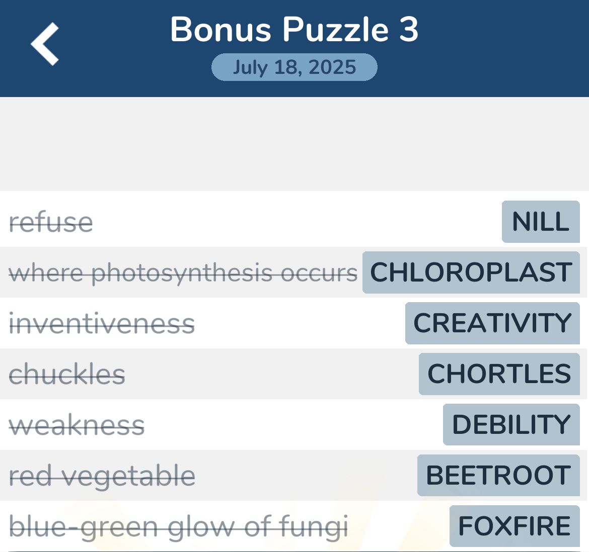 7 Little Words July 18 2025 3