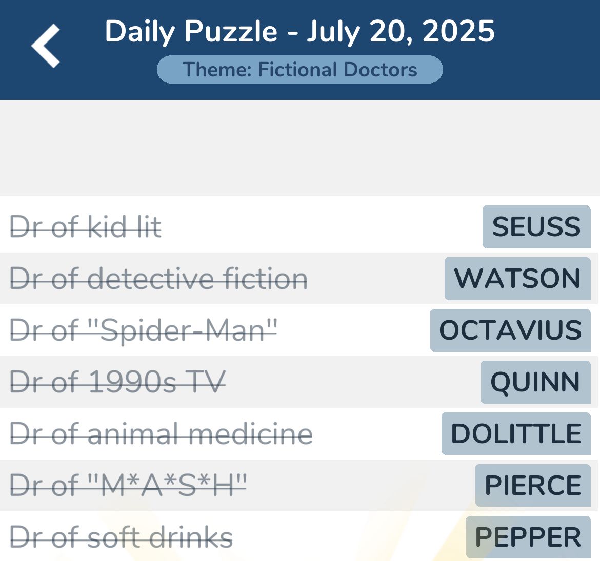 7 Little Words July 20 2025