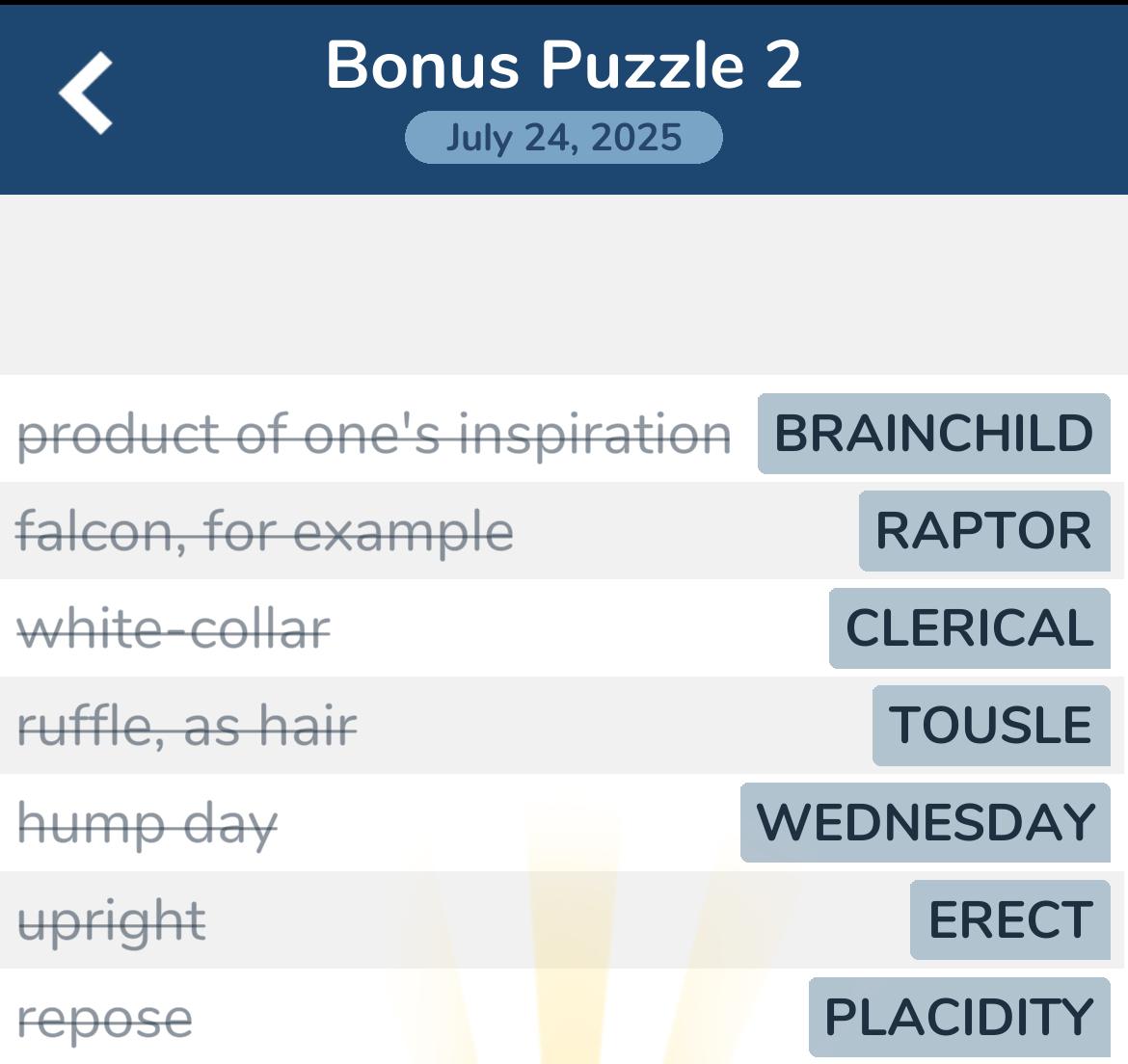 7 Little Words July 24 2025 2