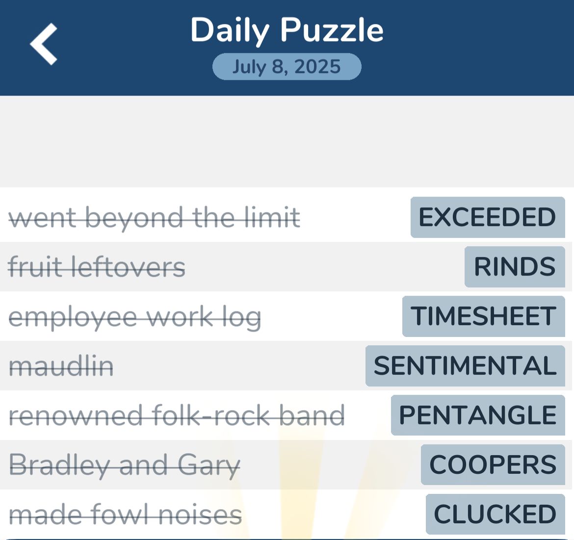 7 Little Words July 8 2025