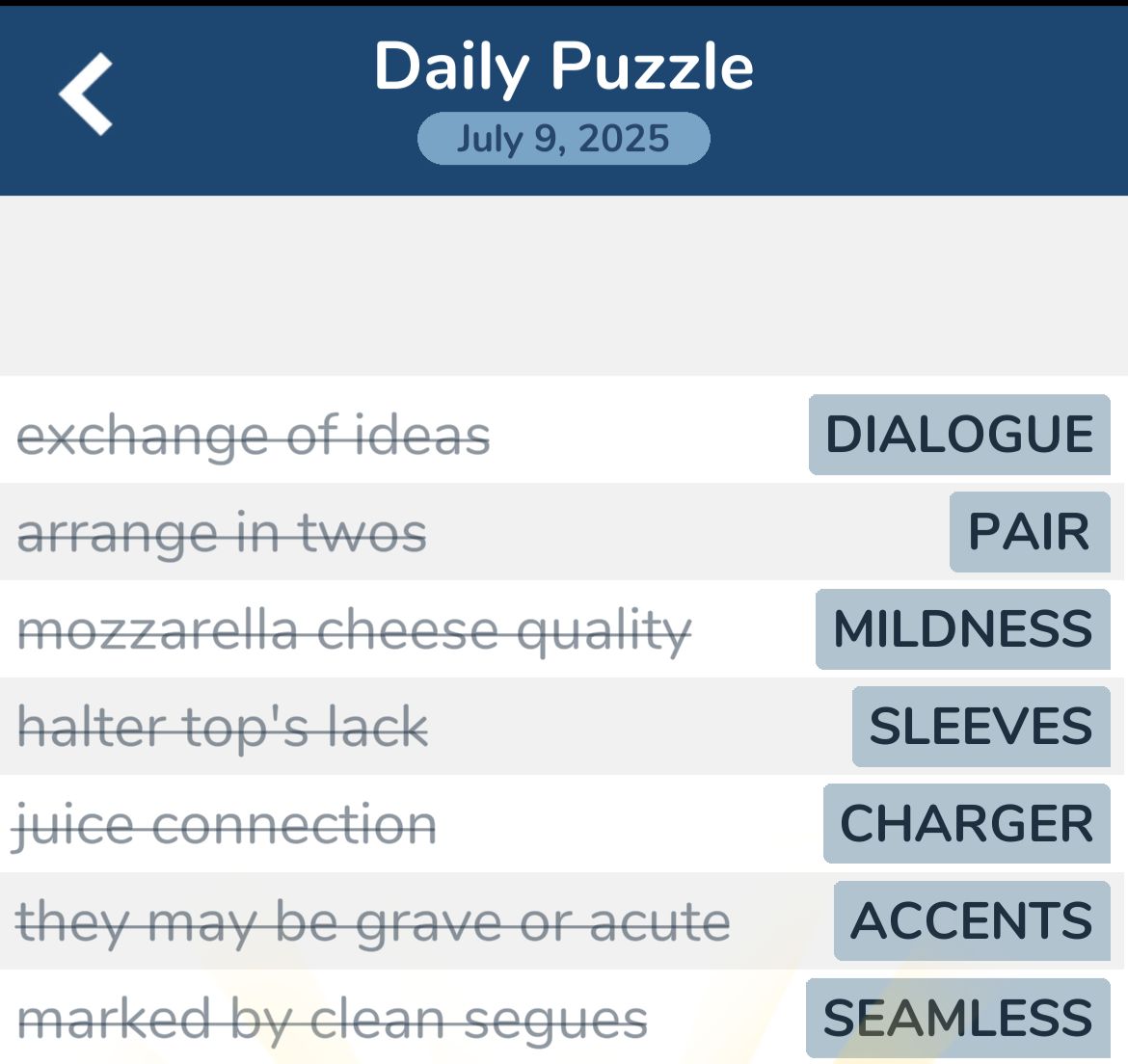 7 Little Words July 9 2025