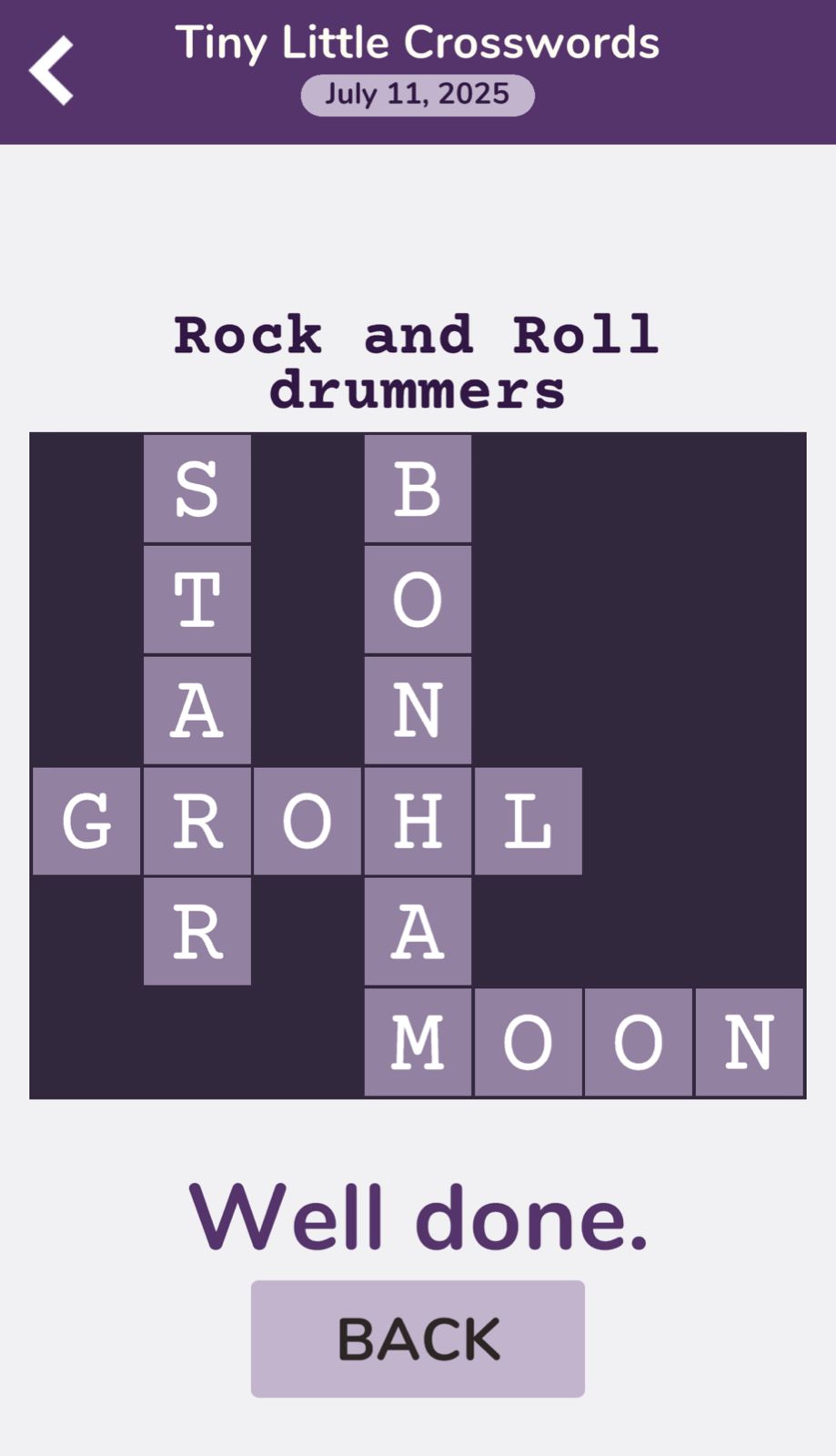 7 Little Words Tiny Little Crosswords July 11 2025