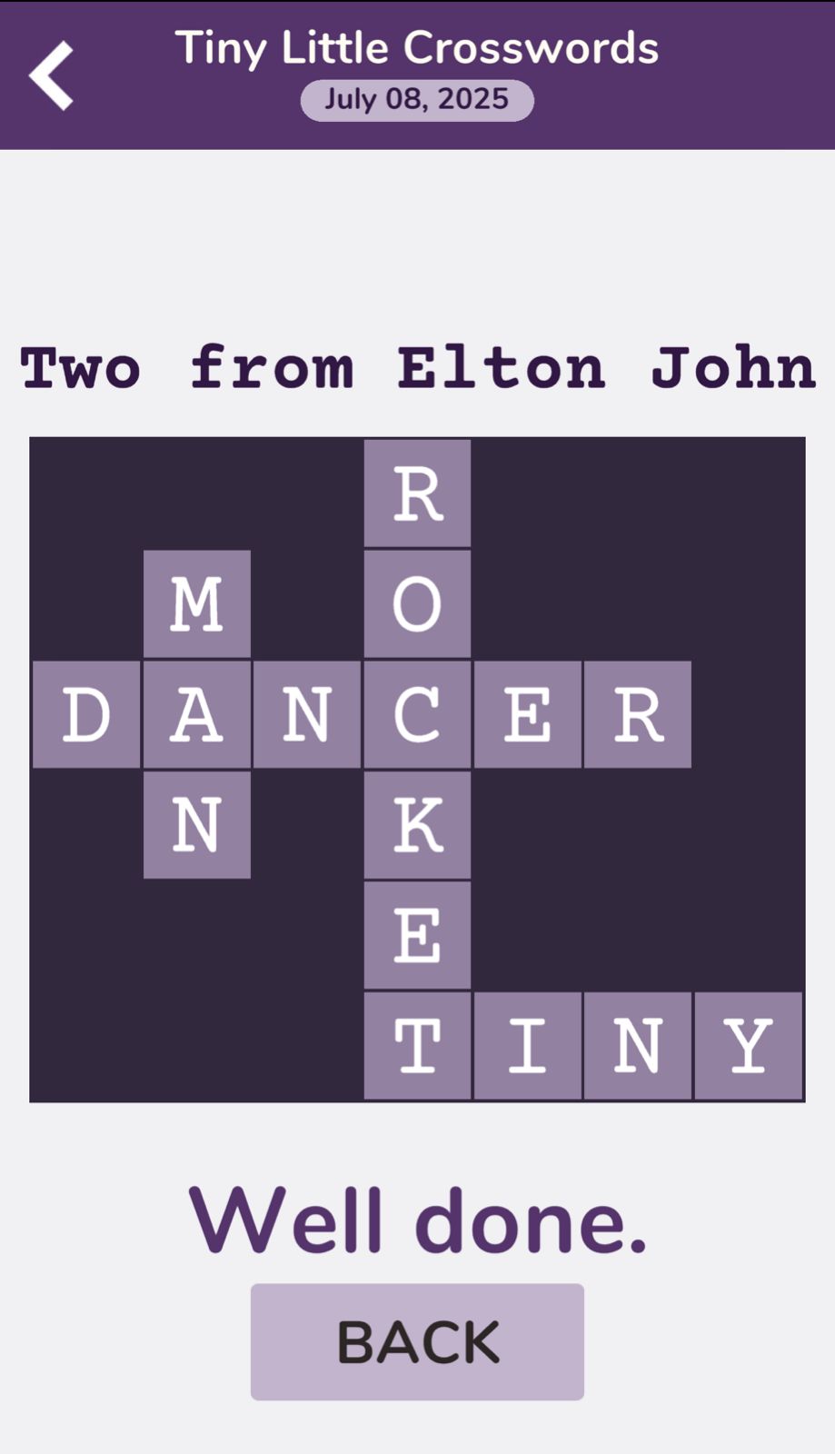 7 Little Words Tiny Little Crosswords July 8 2025