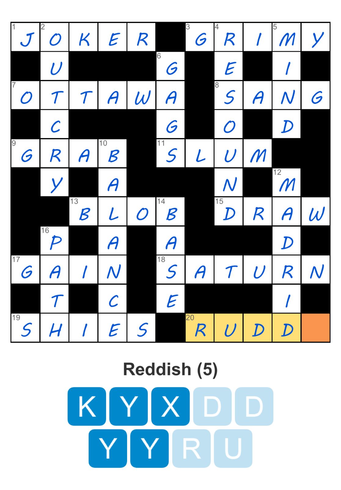 Puzzle Page Crossword July 10 2025