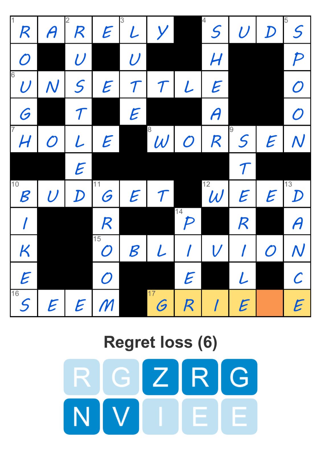 Puzzle Page Crossword July 22 2025