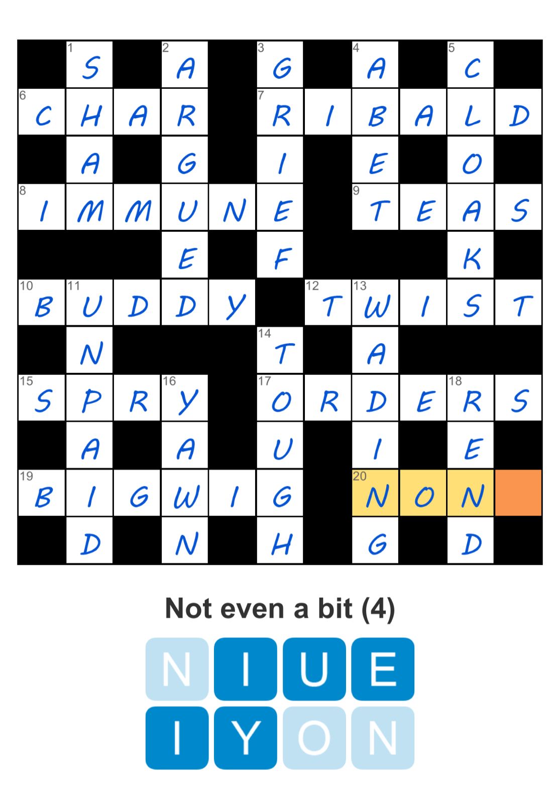 Puzzle Page Crossword July 25 2025