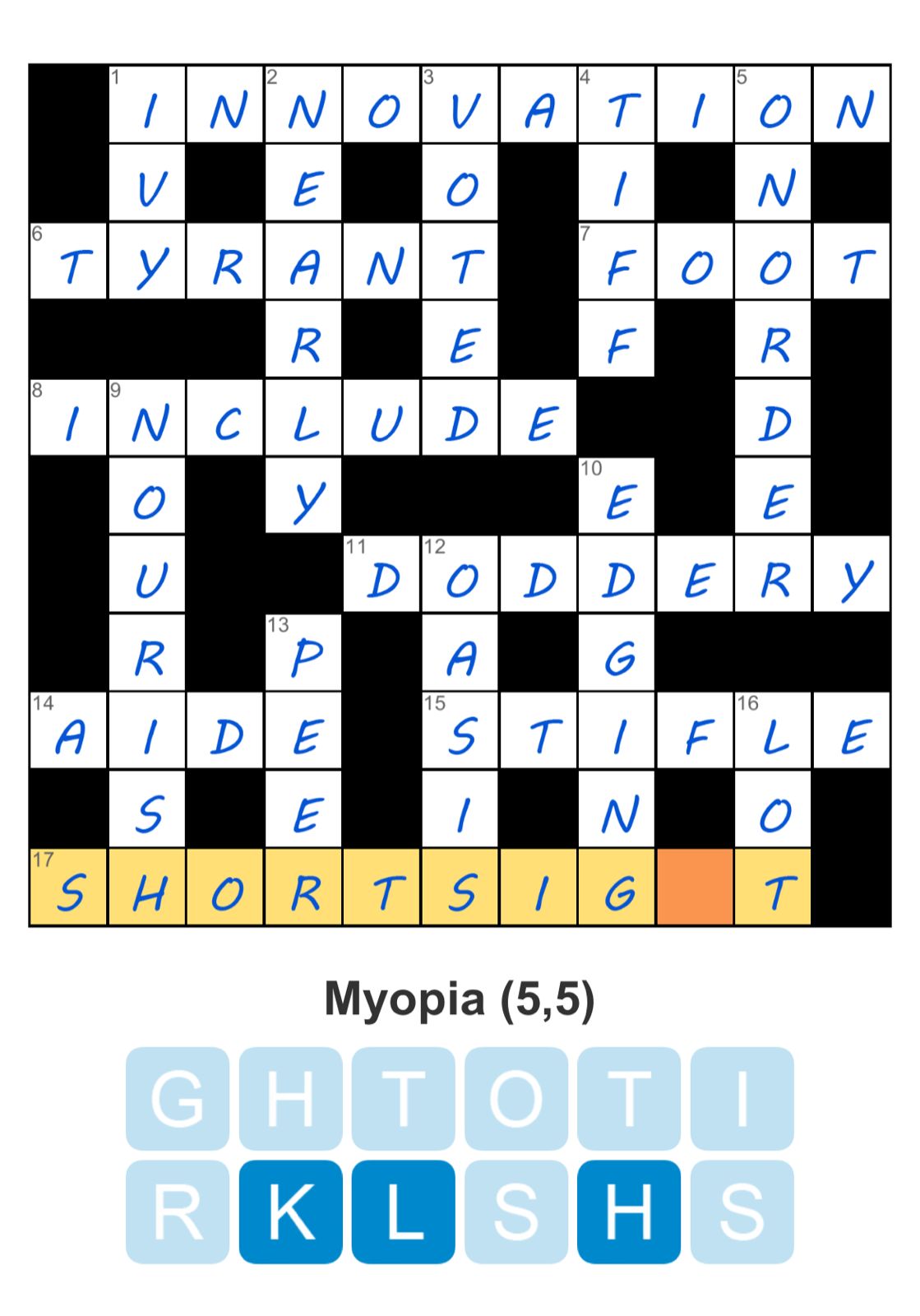 Puzzle Page Crossword July 28 2025