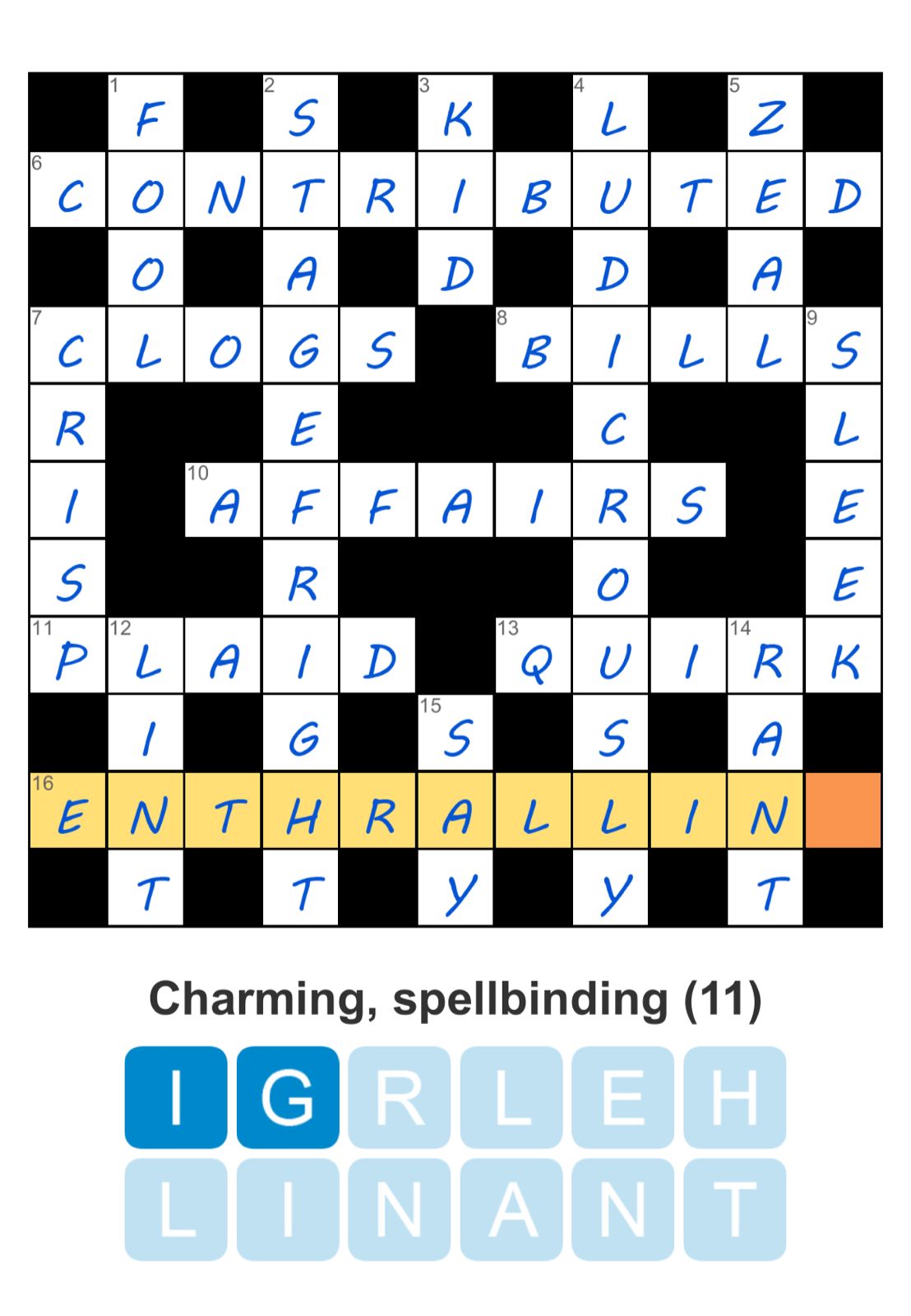 Puzzle Page Crossword July 3 2025