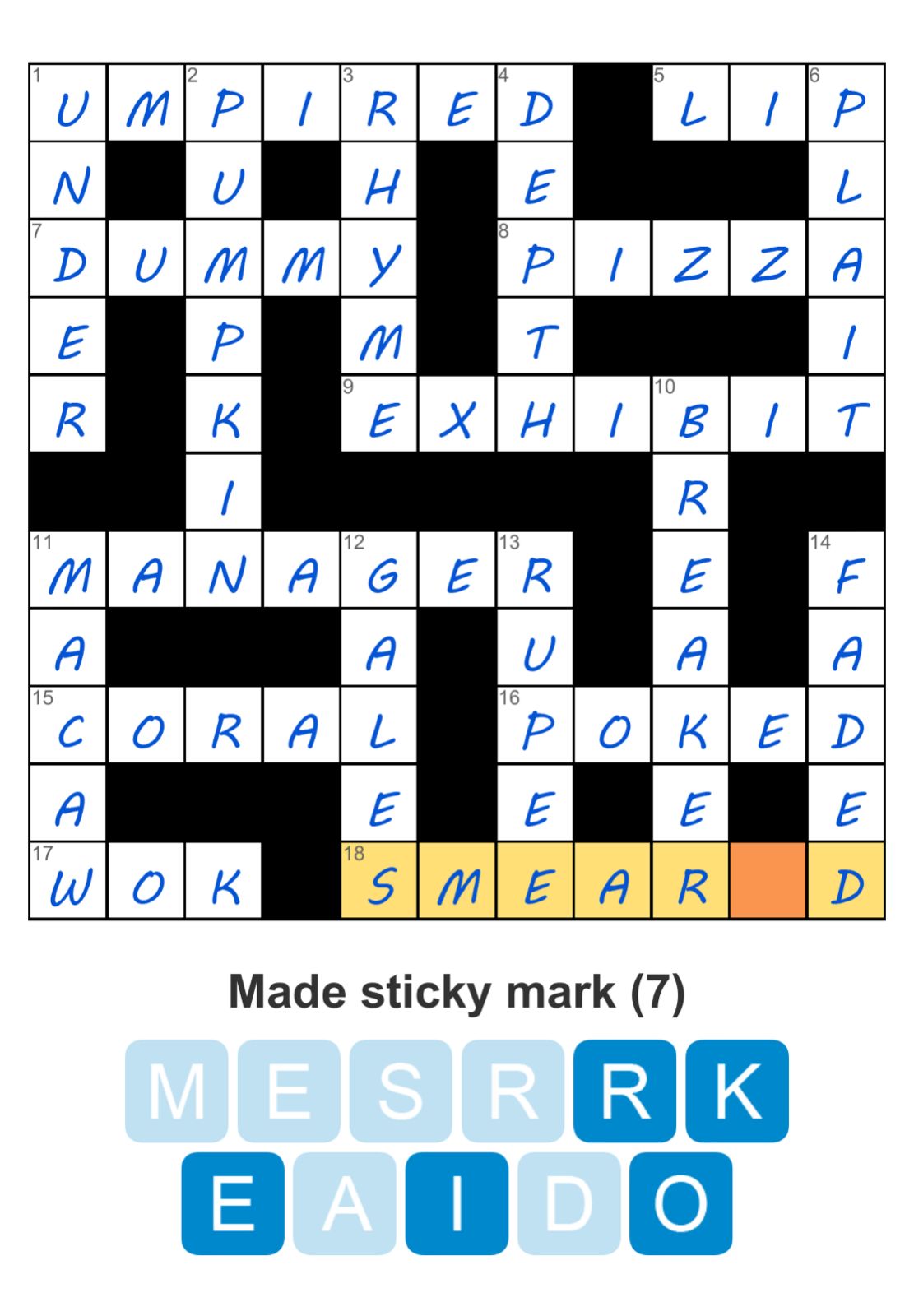 Puzzle Page Crossword July 30 2025