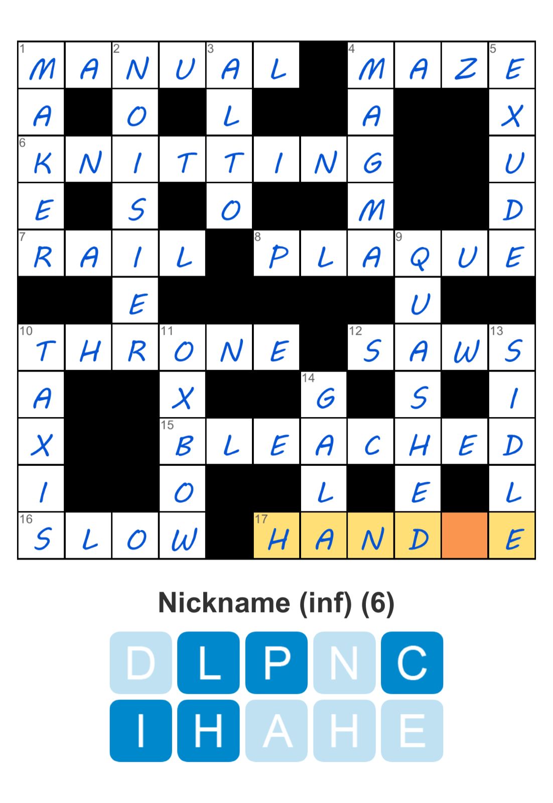 Puzzle Page Crossword July 31 2025