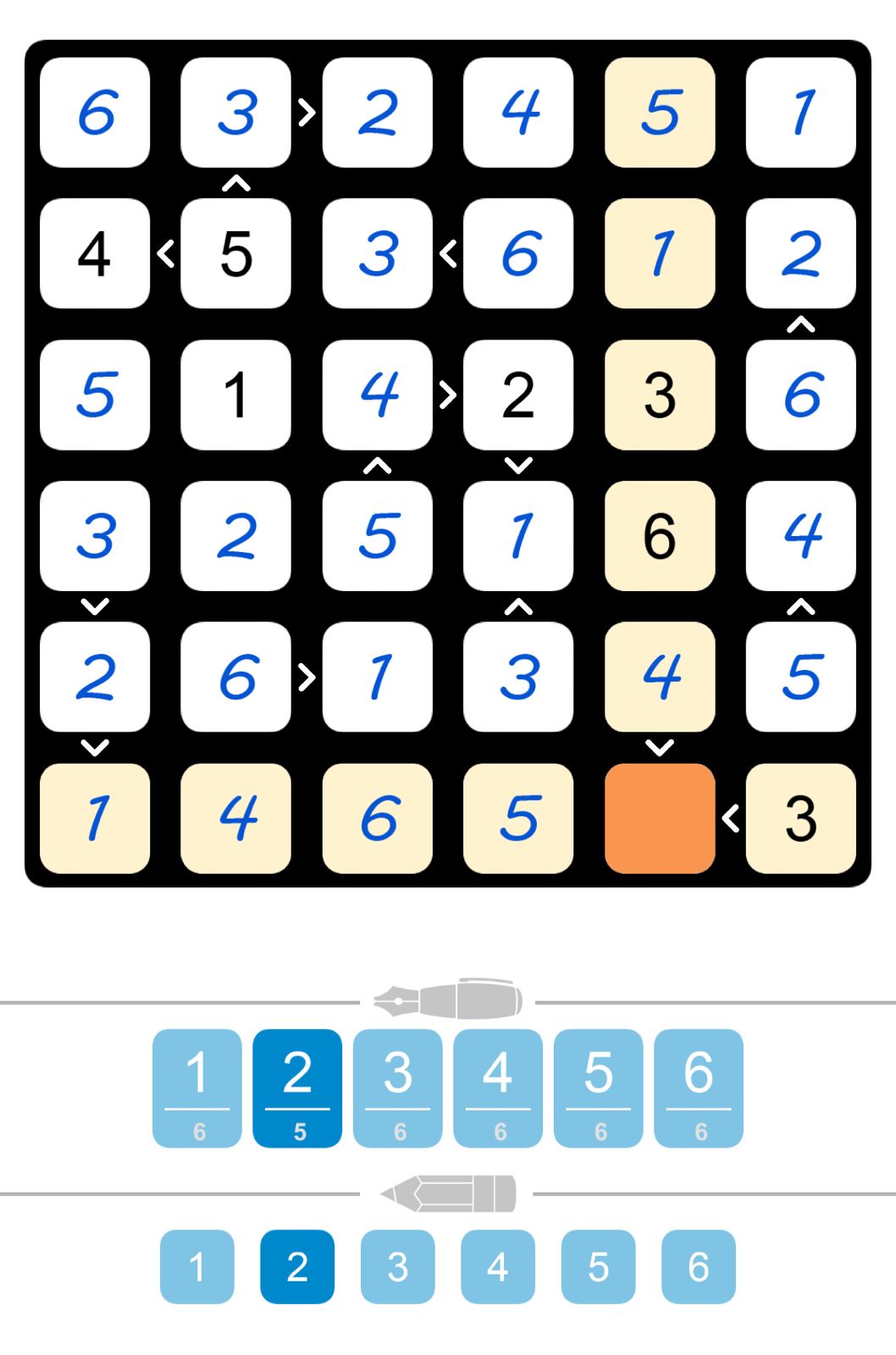 Puzzle Page Futoshiki August 1 2025