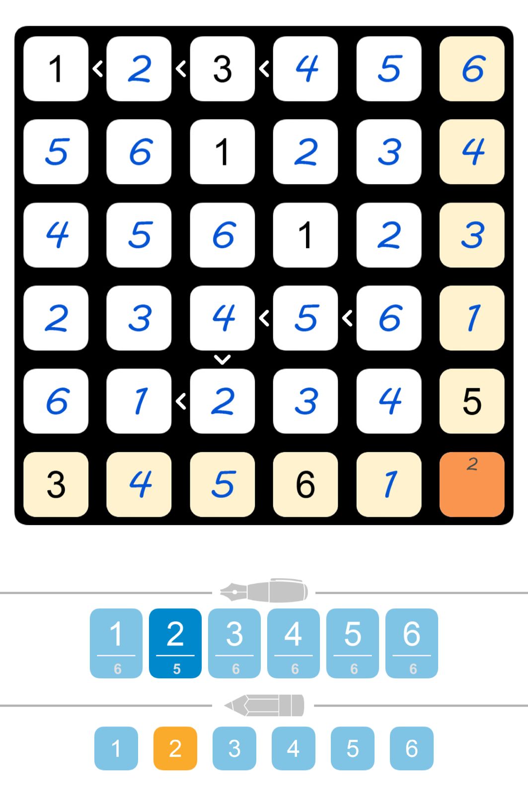 Puzzle Page Futoshiki July 11 2025