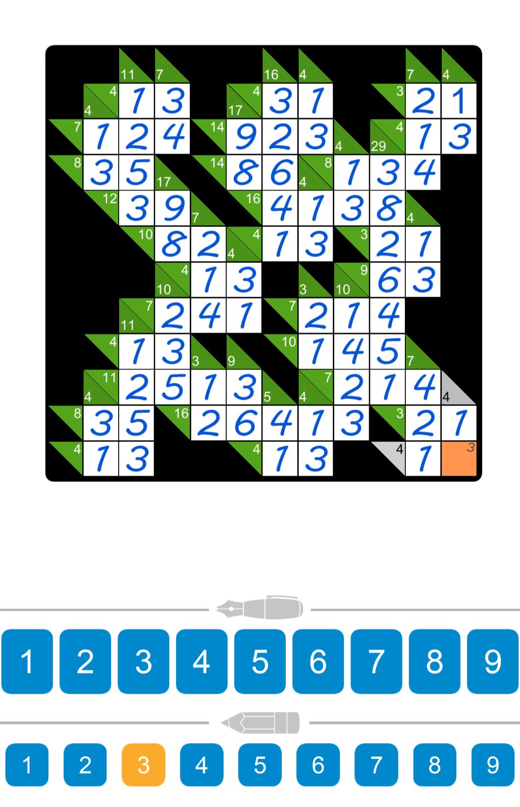 Puzzle Page Kakuro July 27 2025
